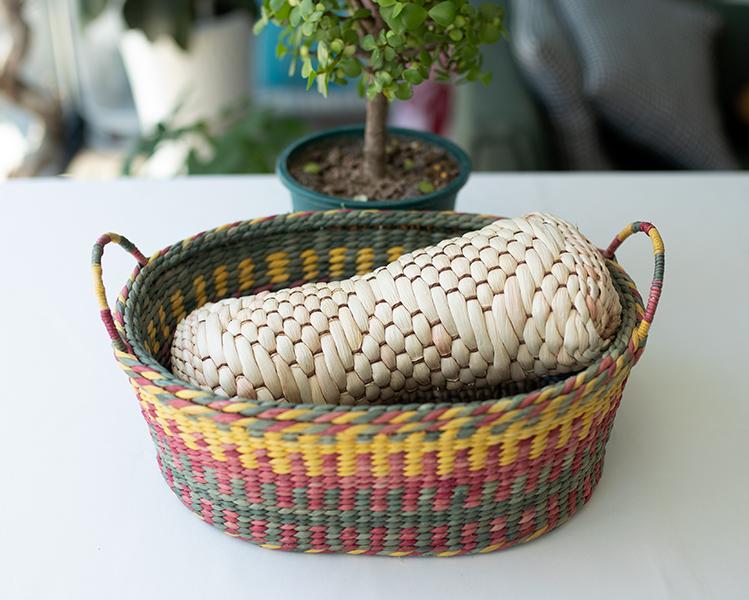 Grass-Woven Utility Crate - 图片 3