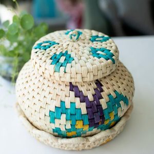 Grass   Weaving   Storage   Can